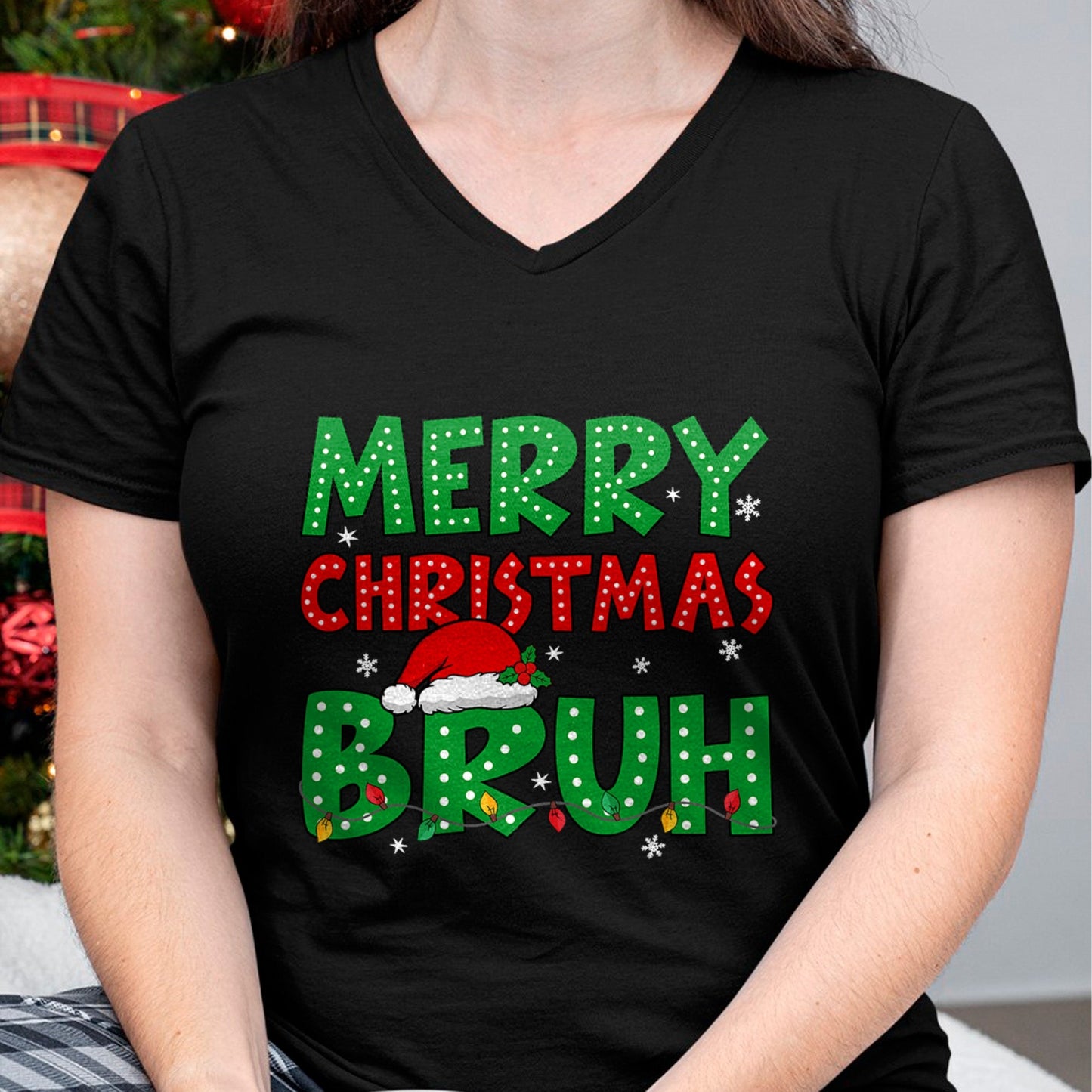 Bruh Meme Funny Saying Bro Greeting Teens Boys Men Christmas T-Shirt - Christmas Unisex T-Shirt/Hoodie/Sweatshirt - NINA00