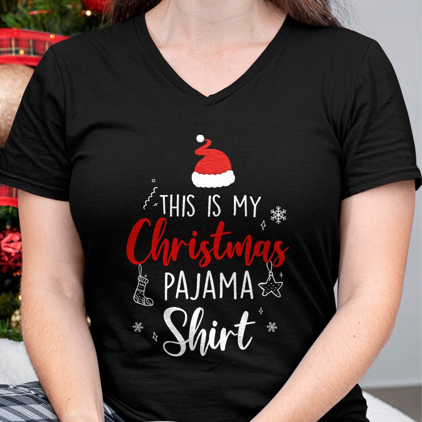 Funny Christmas PJ Pajama Men Women PJS for Family T-Shirt - Christmas Unisex T-Shirt/Hoodie/Sweatshirt - NINA00
