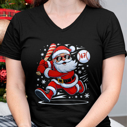 Funny Baseball Santa 67 Christmas Xmas Pajamas Boys T-Shirt - Christmas Unisex T-Shirt/Hoodie/Sweatshirt - NINA00