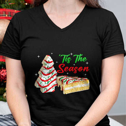 Funny Tis The Season Design Christmas Tree Cakes Debbie T-Shirt - Christmas Unisex T-Shirt/Hoodie/Sweatshirt - NINA00