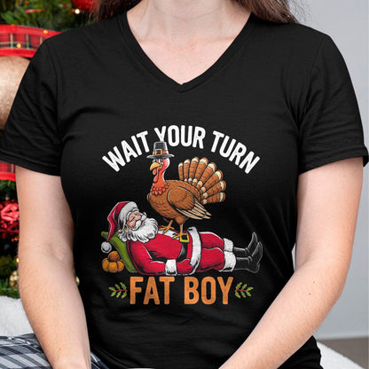 Funny Thanksgiving Christmas Turkey vs Santa for Men Women T-Shirt - Christmas Unisex T-Shirt/Hoodie/Sweatshirt - NINA00