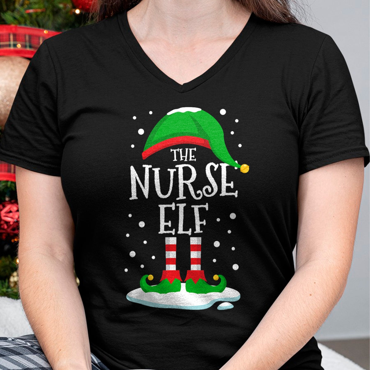 Christmas Shirts for Family, Funny christmas shirts, Christmas Unisex T-Shirt/Hoodie/Sweatshirt HLT00 - The Nurse Elf Christmas Family Matching Xmas Group Funny T-Shirt