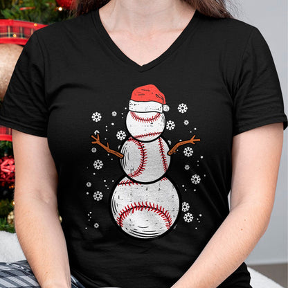 Christmas Shirts for Family, Funny christmas shirts, Christmas Unisex T-Shirt/Hoodie/Sweatshirt HLT00 - Baseball Snowman Xmas Christmas Sports Boys Men Women Kids T-Shirt