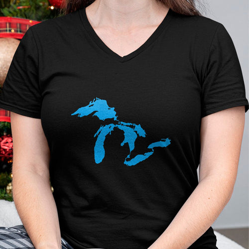 Native American T-Shirts, Vintage Native American Unisex T-Shirt/Hoodie/Sweatshirt HLT00 - Five Great Lakes American Midwest Native Fresh Water T-Shirt T-Shirt