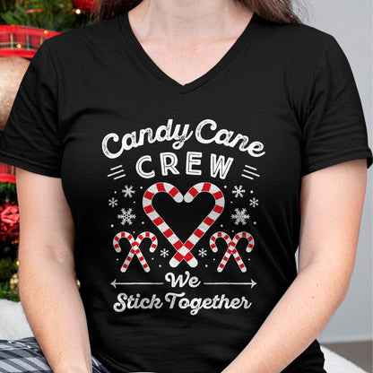 Christmas Candy Cane Heart Holiday Family Matching Pajama PJ T-Shirt - Christmas Unisex T-Shirt/Hoodie/Sweatshirt - NINA00