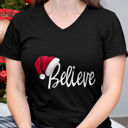 Christmas Long Sleeve T-Shirt - Believe in Santa Claus Shirt - Christmas Unisex T-Shirt/Hoodie/Sweatshirt - NINA00