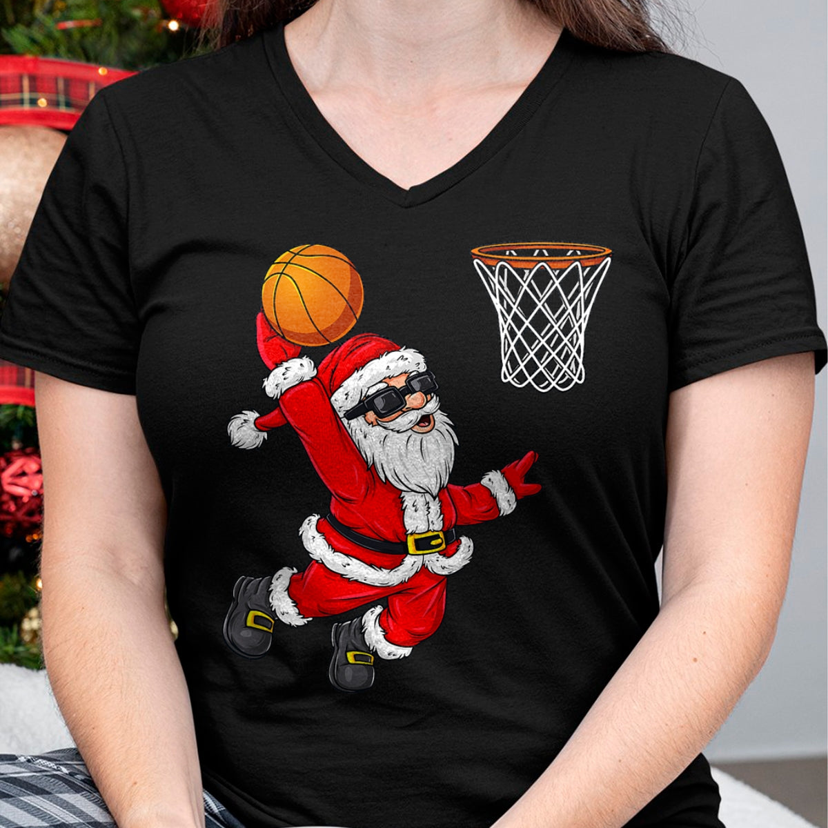 Christmas Santa Claus Dunking A Basketball Boys Kids Xmas T-Shirt - Christmas Unisex T-Shirt/Hoodie/Sweatshirt - NINA00