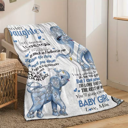 BLANKET FOR DAUGHTER FROM MOM – COMFORT & WARMTH GIFT Sherpa Fleece Blanket