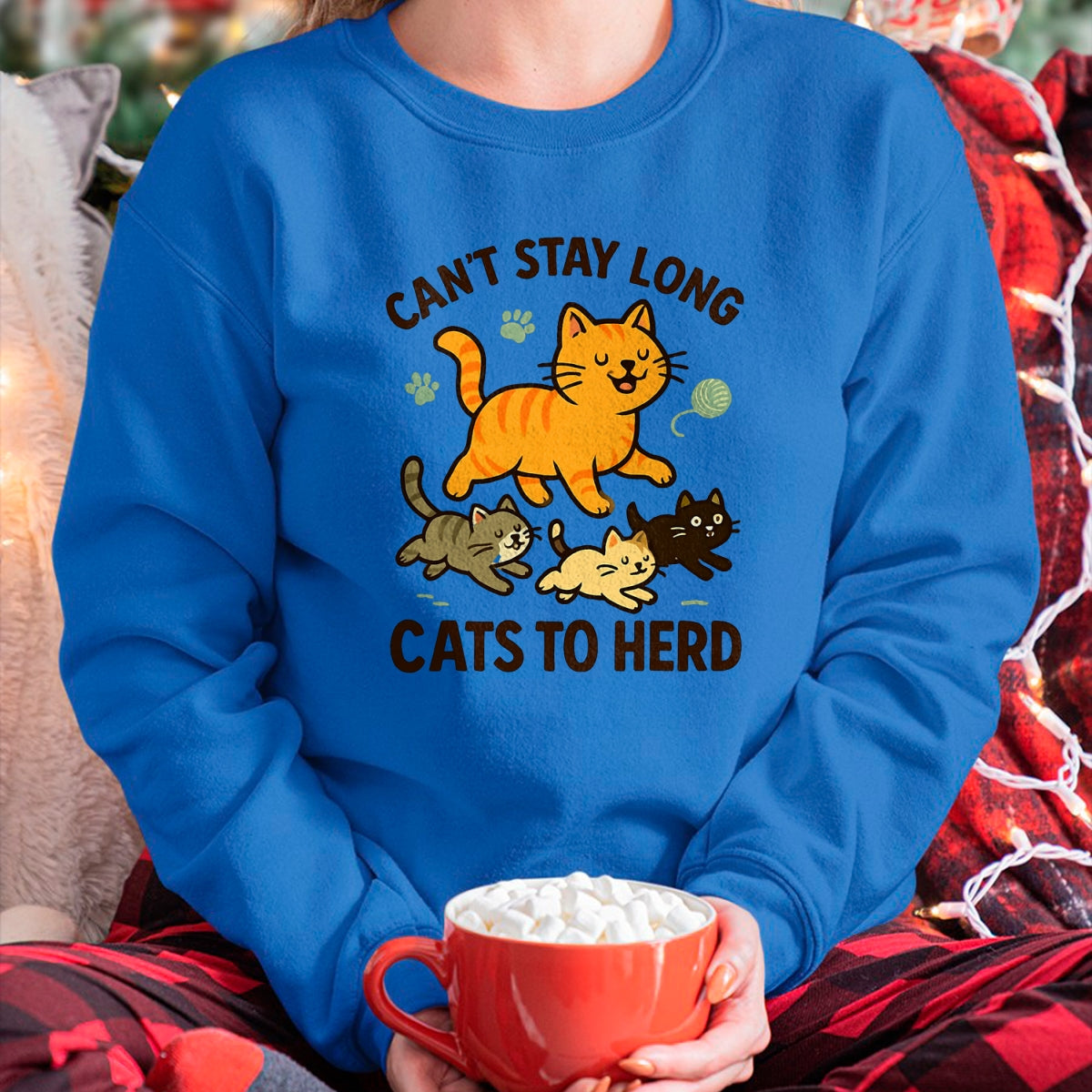 Cat Love Shirt, Funny Cat Lover Gift UnisexT-Shirt/Hoodie/Sweatshirt HLT00 - Funny Herding Cats Joke Cat Kitten T-Shirt