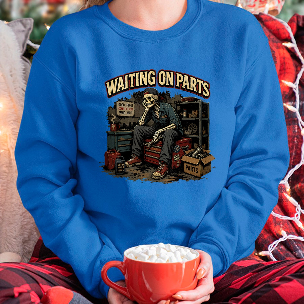 Best Mechanic Life Shirt, Funny Mechanic UnisexT-Shirt/Hoodie/Sweatshirt HLT00 - Waiting On Parts T-Shirt