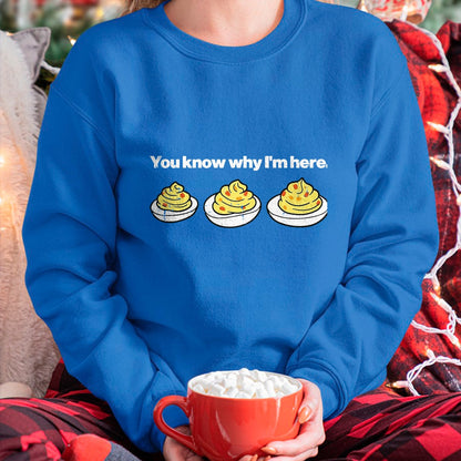 Best Thanksgiving Family Shirt , Funny Thanksgiving UnisexT-Shirt/Hoodie/Sweatshirt HLT00 - Deviled Eggs You Know Why Im Here Thanksgiving Men Women Kid T-Shirt, Men, Black, 3X-Large