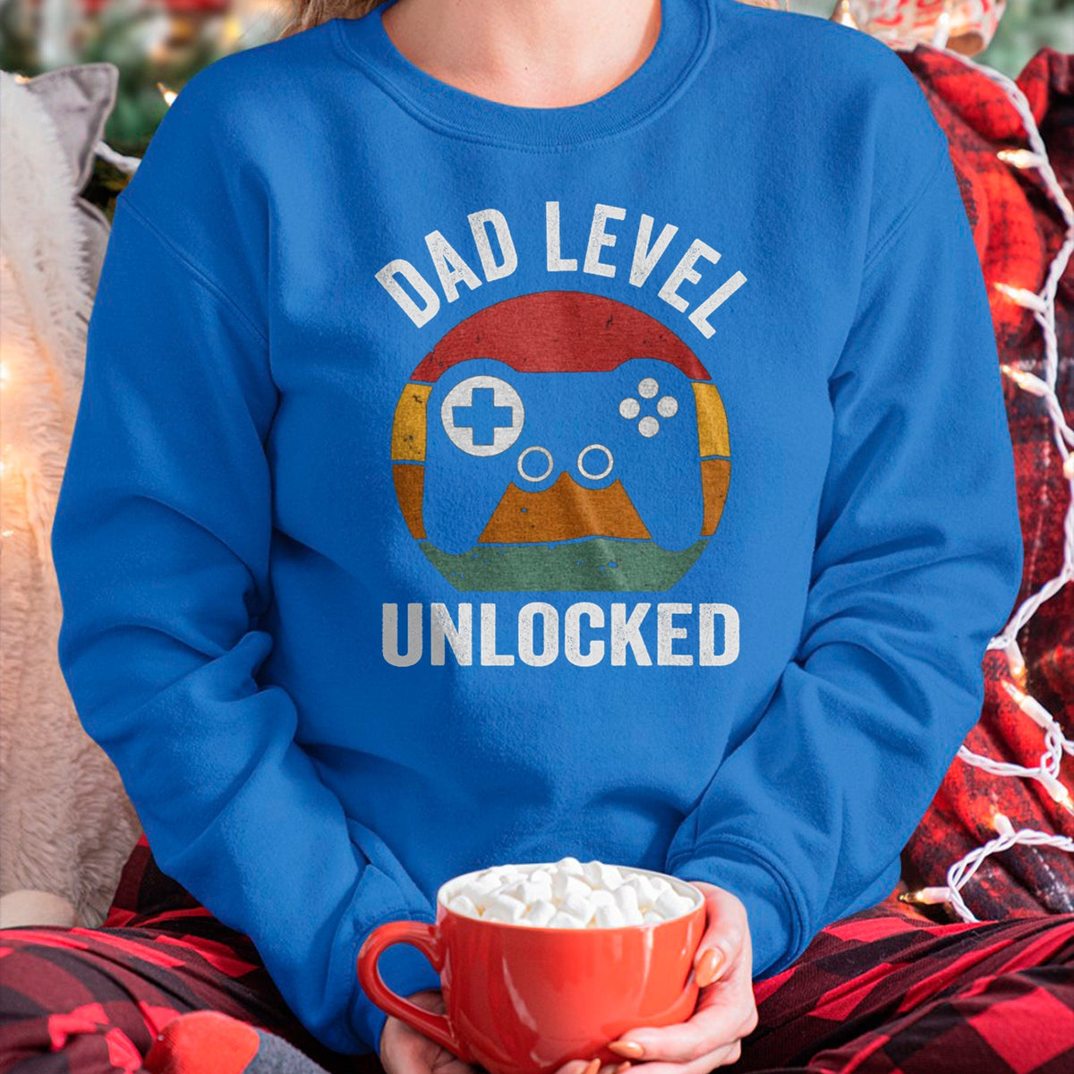 Gift for Dad Shirt, Funny Dad Unisex T-Shirt/Hoodie/Sweatshirt HLT00 – Funny New Dad Dad Level Unlocked day Gaming T-Shirt