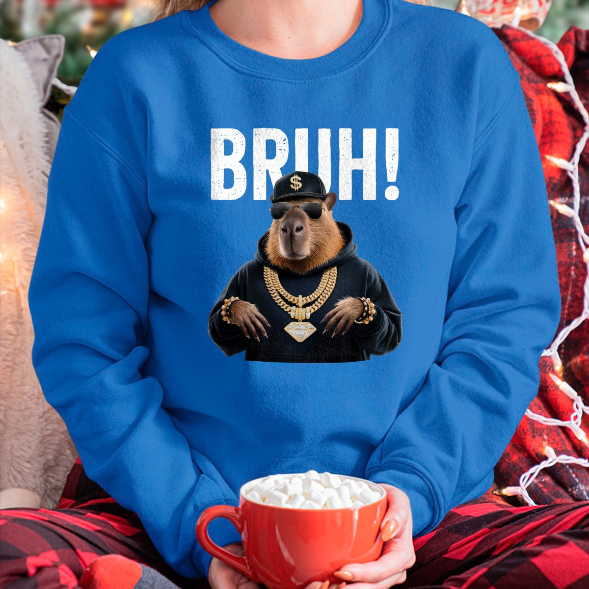 Cute Capybara Shirt, Funny Capybara Unisex T-Shirt/Hoodie/Sweatshirt HLT00 - Stylish Hip Hop Capybara Long Sleeve T-Shirt