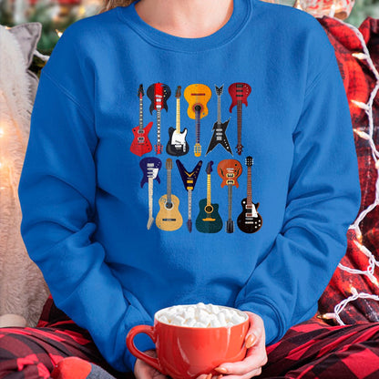 Guitar Lover Shirt, Funny Guitar UnisexT-Shirt/Hoodie/Sweatshirt HLT00 - Guitar Collection Rocker Gift Guitarist T-Shirt
