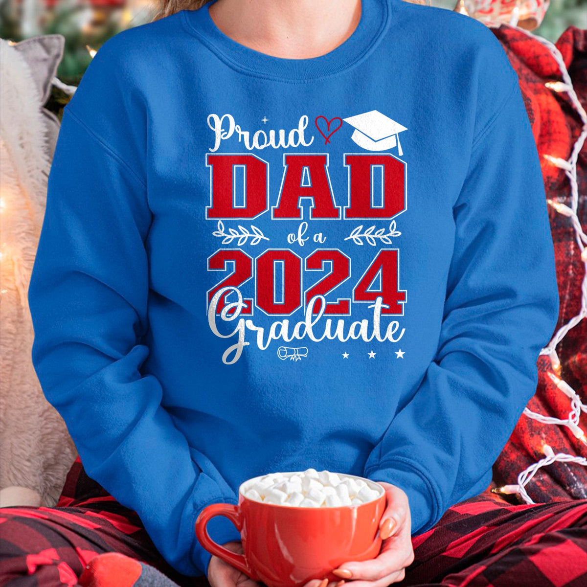 Gift for Dad Shirt, Funny Dad Unisex T-Shirt/Hoodie/Sweatshirt HLT00 – Proud Dad of a class of 2024 graduate for graduation T-Shirt