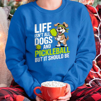 Funny Pickleball Shirt, Pickleball Lover Unisex T-Shirt/Hoodie/Sweatshirt HLT00 - Funny Pickleball Shirt Men Women Player Dog Lover Owner Joke T-Shirt