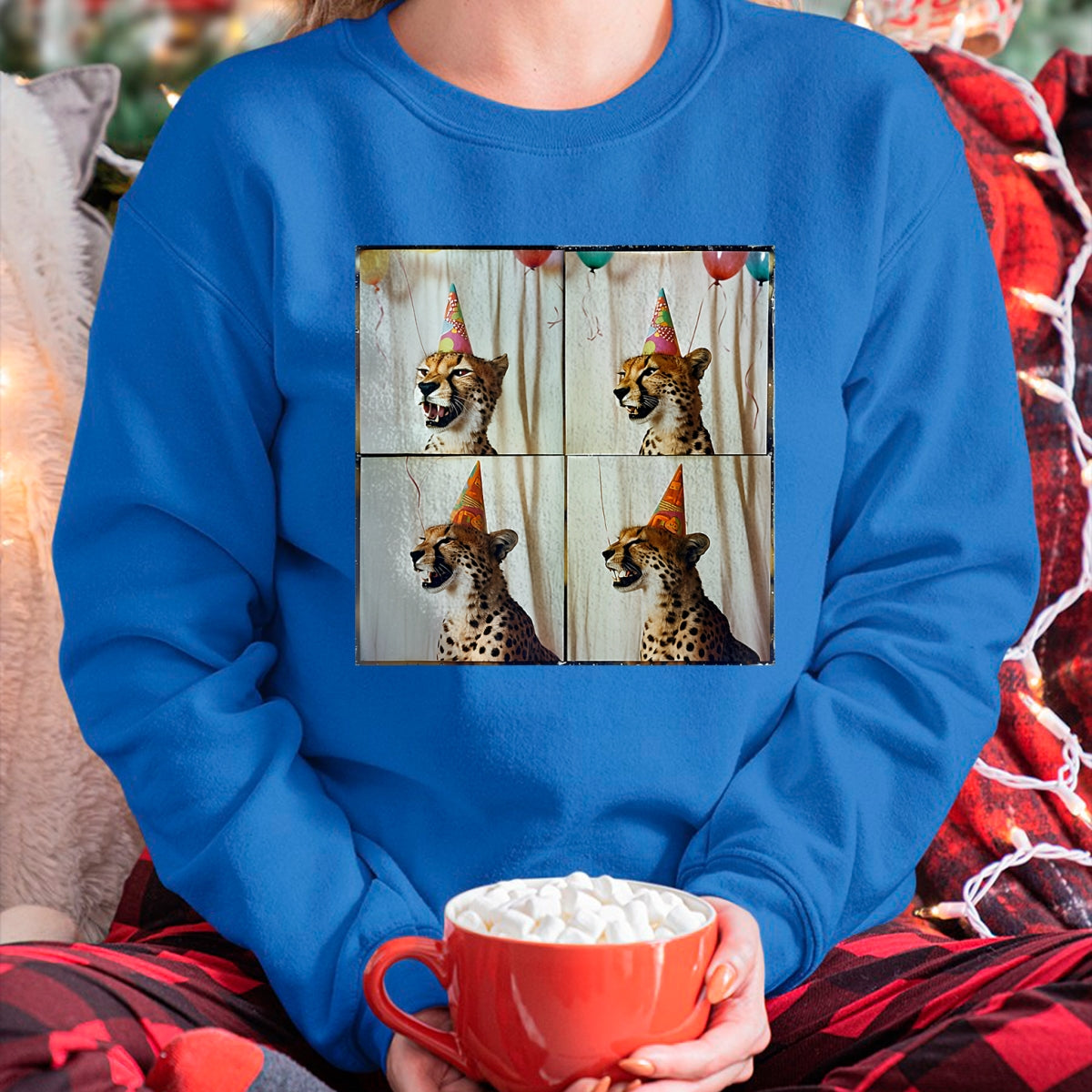 Cat Love Shirt, Funny Cat Lover Gift UnisexT-Shirt/Hoodie/Sweatshirt HLT00 - African Cheetah Lover Colorful Safari Animal Birthday T-Shirt (1)