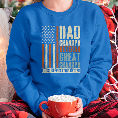Proud Veteran Shirt, Funny Veteran UnisexT-Shirt/Hoodie/Sweatshirt HLT00 - Dad Grandpa Veteran Great Grandpa T-Shirt, Men, Black, 3X-Large