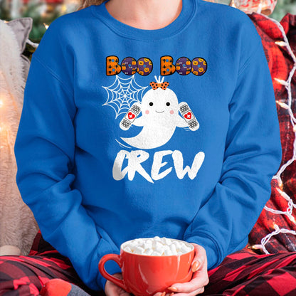 Funny Nurse Shirt, Nurse Unisex T-Shirt/Hoodie/Sweatshirt HLT00 - Boo Boo Crew Nurse Shirt Funny Halloween Costume Fun Gift T-Shirt (1)