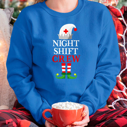 Funny Nurse Shirt, Nurse Unisex T-Shirt/Hoodie/Sweatshirt HLT00 - Elf Nursing Shirt Women, Christmas Nurse Night Shift Crew T-Shirt