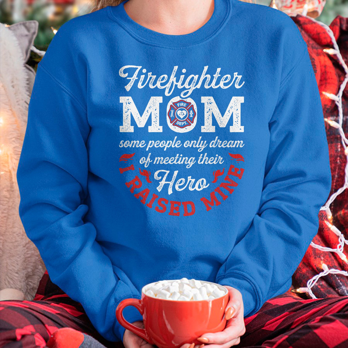 Gift for Mom Shirt, Funny Mom Unisex T-Shirt/Hoodie/Sweatshirt HLT00 - Firefighter Mom Firewoman Proud Moms Mother_s Day Vintage T-Shirt