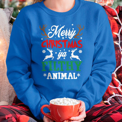 Merry Christmas Animal Filthy Ya Xmas Pajama T-Shirt - Christmas Unisex T-Shirt/Hoodie/Sweatshirt - NINA00