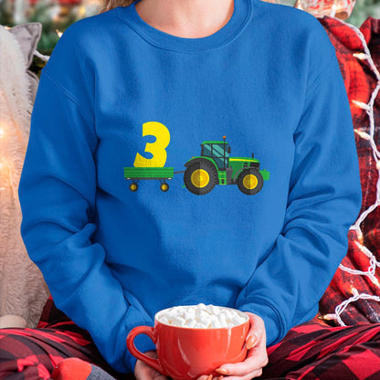 Best Farmer Life Shirt, Funny Farmer UnisexT-Shirt/Hoodie/Sweatshirt HLT00 - Kids Farm 3 years old 3rd birthday tractor T-Shirt