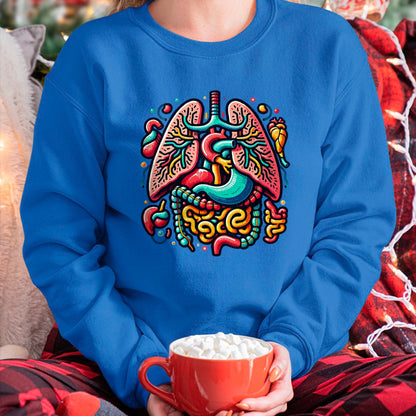 Best Doctor Shirt, Funny Doctor UnisexT-Shirt/Hoodie/Sweatshirt HLT00 - Colorful Human Body Anatomy Illustrated Internal Organs Art T-Shirt