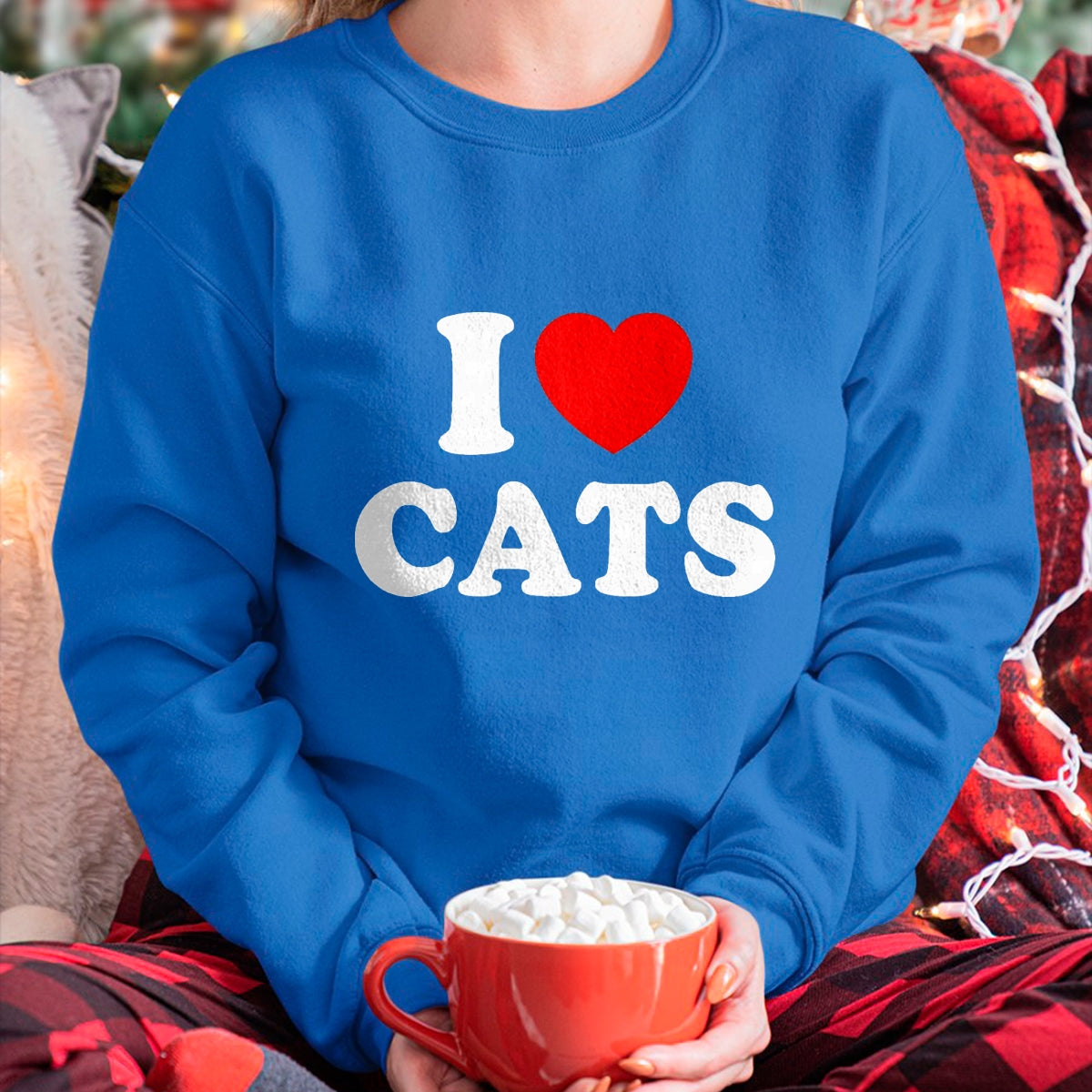 Cat Love Shirt, Funny Cat Lover Gift UnisexT-Shirt/Hoodie/Sweatshirt HLT00 - I Love Cats I Heart Cats T-Shirt, Men, Black, Small