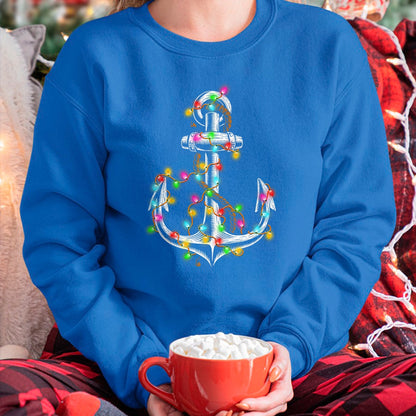 Christmas Lights Boating Sailing Cruise Boat Gifts T-Shirt - Christmas Unisex T-Shirt/Hoodie/Sweatshirt - NINA00