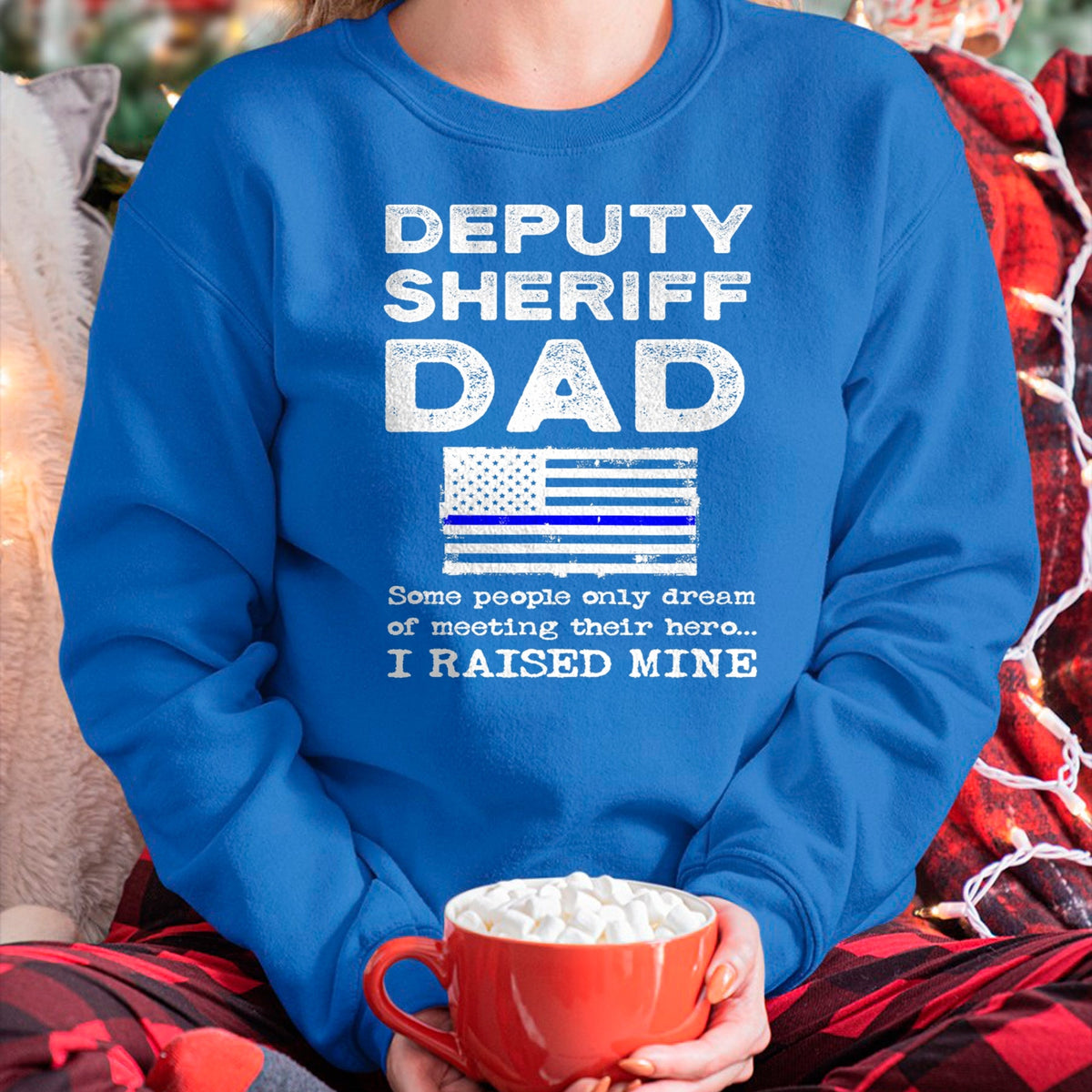 Gift for Dad Shirt, Funny Dad Unisex T-Shirt/Hoodie/Sweatshirt HLT00 – Proud Deputy Sheriff Dad Son Daughter Father Papa Quote T-Shirt