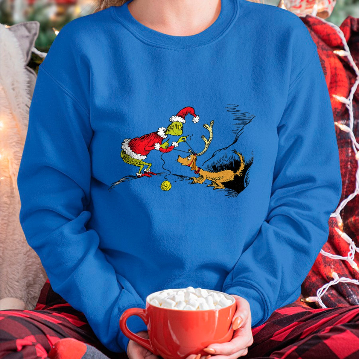 Dr. Seuss Reindeer T-shirt - Christmas Unisex T-Shirt/Hoodie/Sweatshirt - NINA00