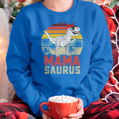 Gift for Mom Shirt, Funny Mom Unisex T-Shirt/Hoodie/Sweatshirt HLT00 - Mamasaurus T Rex Dinosaur Mama Saurus Family Matching Women T-Shirt