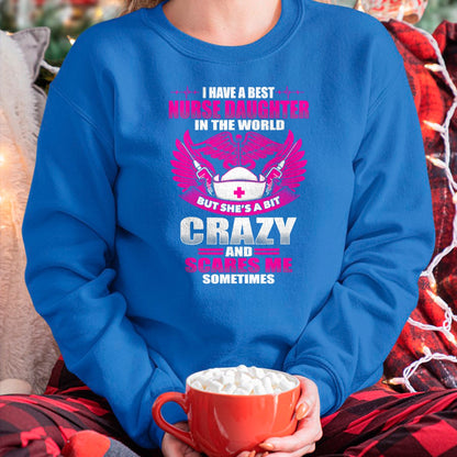 Funny Nurse Shirt, Nurse Unisex T-Shirt/Hoodie/Sweatshirt HLT00 - Nurses Mom Have Best Nurse Daughter In The World Mothers Day T-Shirt