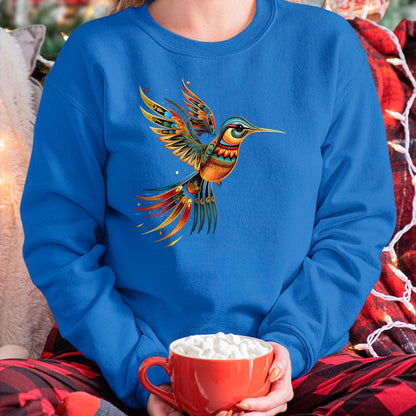 Native American T-Shirts, Vintage Native American Unisex T-Shirt/Hoodie/Sweatshirt HLT00 - Hummingbird Indian Tribal Art Indian Indigenous T-Shirt (1)