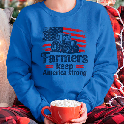 Best Farmer Life Shirt, Funny Farmer UnisexT-Shirt/Hoodie/Sweatshirt HLT00 - Patriotic American Farmer Tractor Farm Life USA Flag Farmer T-Shirt