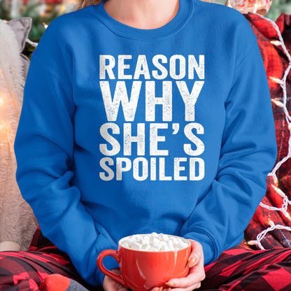 Best Wife Shirt, Wife and Husband Unisex T-Shirt/Hoodie/Sweatshirt HLT00 - Gift for wife T shirt, spoiled wife   Spoiled Reason Why She's Spoiled Funny Matching Couples T-Shir