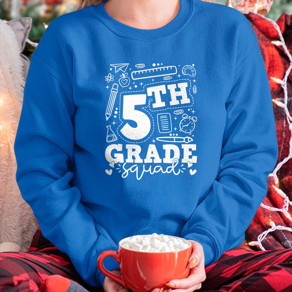 Best Student Shirt, Funny Back To School UnisexT-Shirt/Hoodie/Sweatshirt HLT00 - Back to School 5th Fifth Grade Squad Teacher Kid T-Shirt