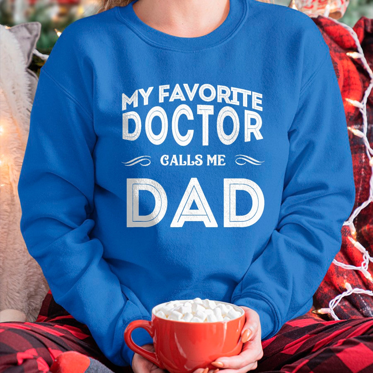 Best Doctor Shirt, Funny Doctor UnisexT-Shirt/Hoodie/Sweatshirt HLT00 - My Favorite Doctor Calls Me Dad Funny T-Shirt, Men, Black, 3X-Large
