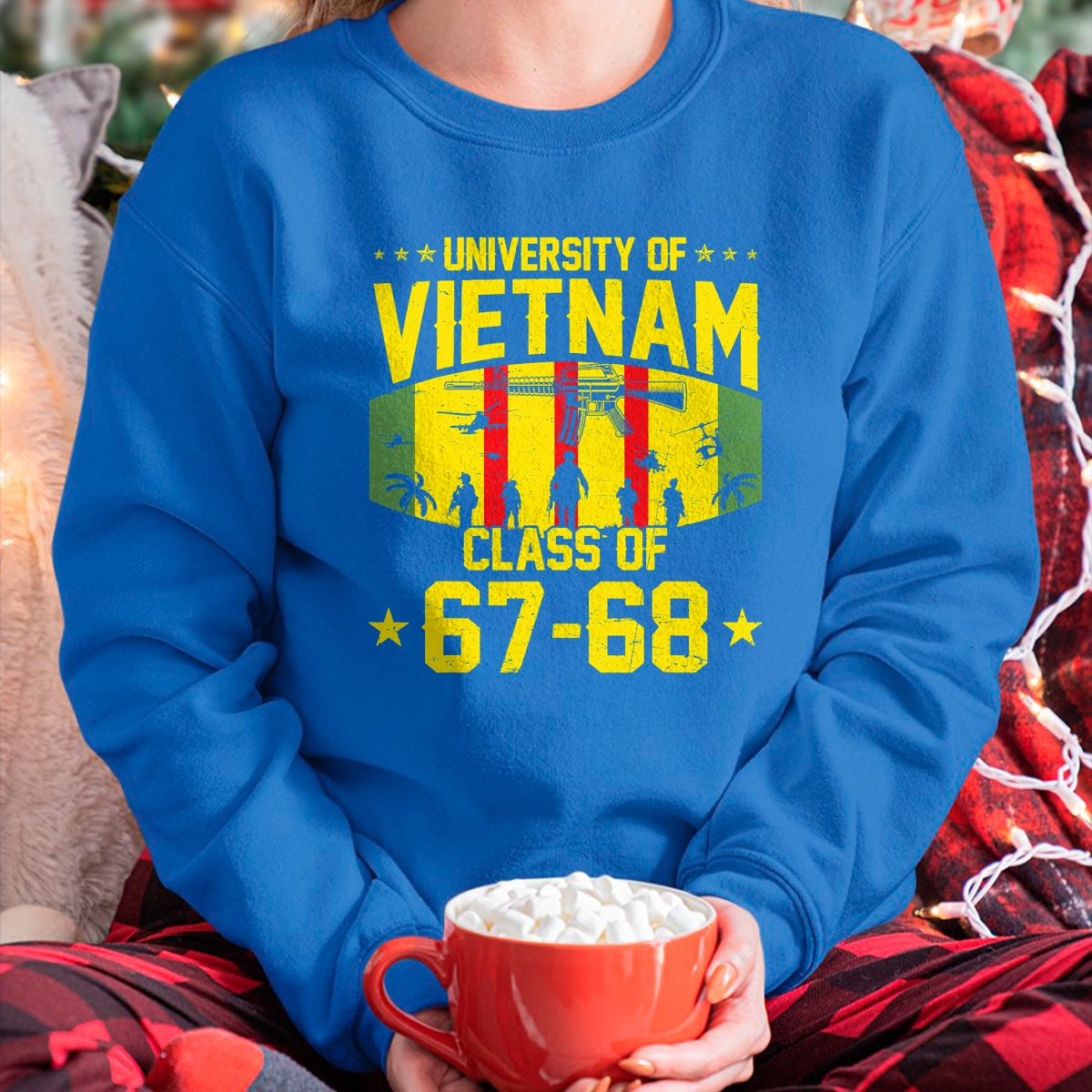 Proud Veteran Shirt, Funny Veteran UnisexT-Shirt/Hoodie/Sweatshirt HLT00 - Proud University of Vietnam War US Veteran Class of 67-68 T-Shirt