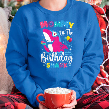 Gift for Mom Shirt, Funny Mom Unisex T-Shirt/Hoodie/Sweatshirt HLT00 - Mommy of the Shark Birthday Mom Matching Family T-Shirt