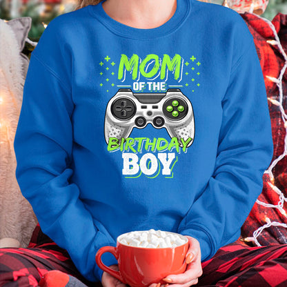 Gift for Mom Shirt, Funny Mom Unisex T-Shirt/Hoodie/Sweatshirt HLT00 - Mom of the Birthday Boy Matching Video Gamer Birthday Party T-Shirt
