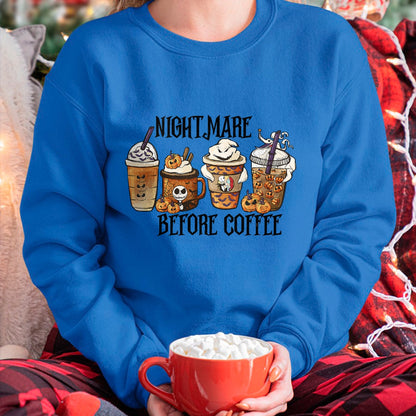 Nightmare Before Coffee Pumpkin Spice Halloween Costume T-Shirt - Christmas Unisex T-Shirt/Hoodie/Sweatshirt - NINA00