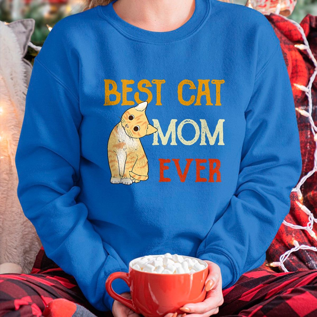 Cat Love Shirt, Funny Cat Lover Gift UnisexT-Shirt/Hoodie/Sweatshirt HLT00 - Vintage cat Best cat mom Ever Meow with My cat Funny Kitty T-Shirt