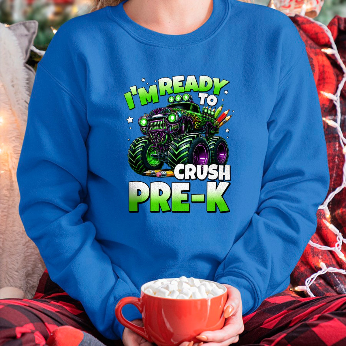 Best Student Shirt, Funny Back To School UnisexT-Shirt/Hoodie/Sweatshirt HLT00 - I_m Ready to Crush Pre-K Monster Truck Boys Back to School T-Shirt