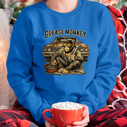 Best Mechanic Life Shirt, Funny Mechanic UnisexT-Shirt/Hoodie/Sweatshirt HLT00 - Greasemonkey Gorilla Retro Mechanic Garage Monkey T-Shirt