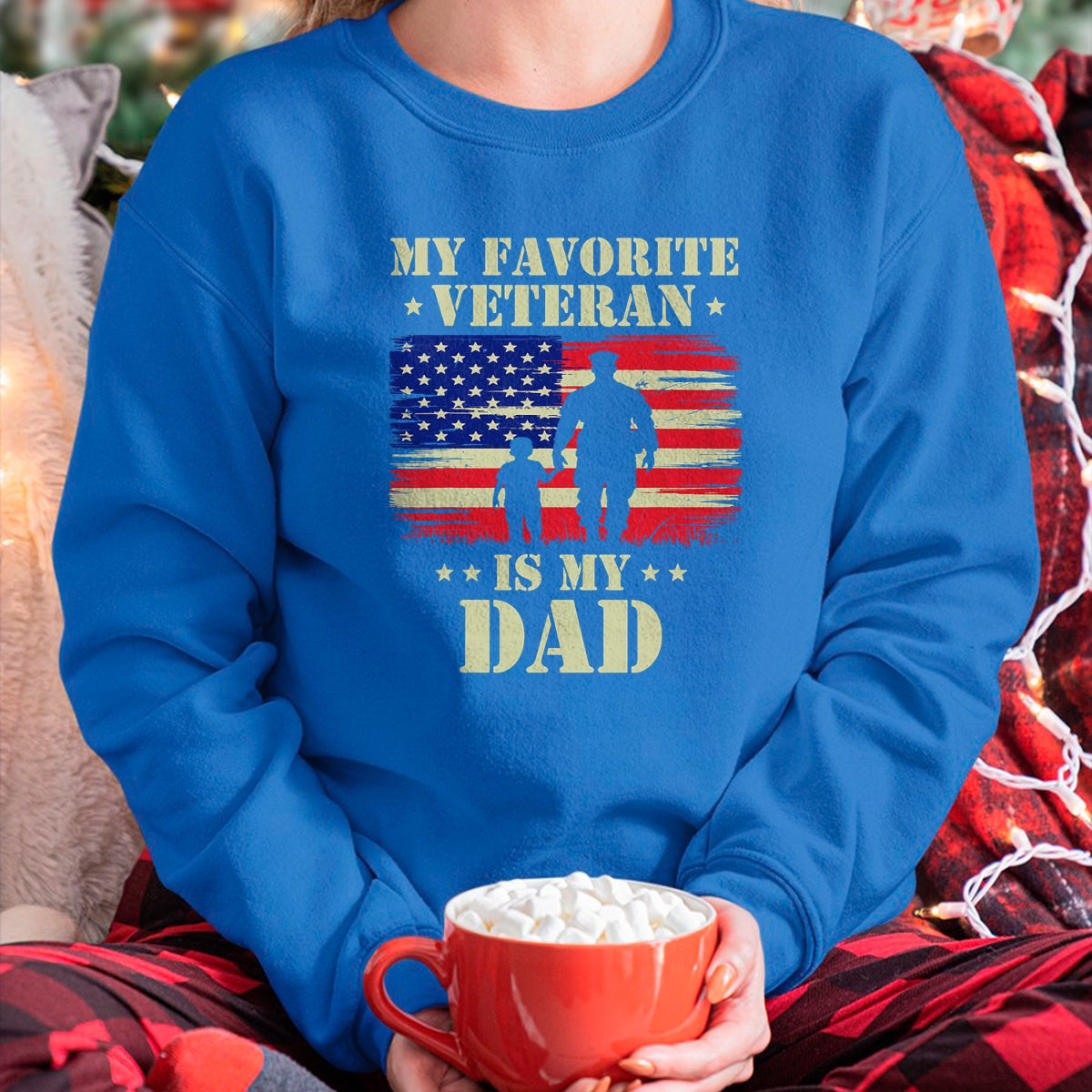 Proud Veteran Shirt, Funny Veteran UnisexT-Shirt/Hoodie/Sweatshirt HLT00 - Father Veterans Day My Favorite Veteran is My Dad Proud Kids T-Shirt