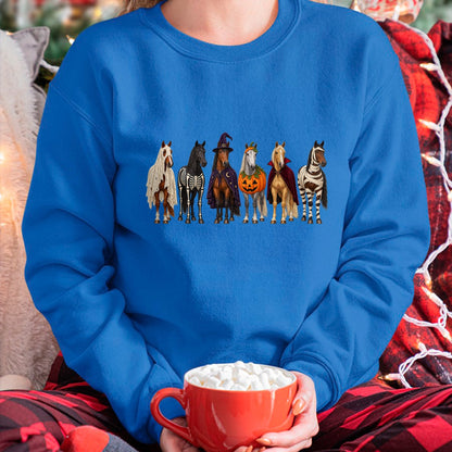 Best Horse Lover Shirt , Funny Horse UnisexT-Shirt/Hoodie/Sweatshirt HLT00 - Horse Lover Halloween Costumes Ghost Pumpkin Skeleton T-Shirt