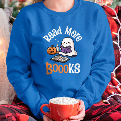 Best Teacher Shirt, Funny Teacher UnisexT-Shirt/Hoodie/Sweatshirt HLT00 - Halloween Ghost Reading Read More Books Librarian Teacher T-Shirt