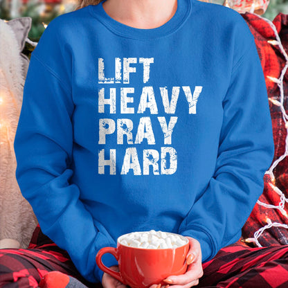 Christian Tee, Christian Faith Unisex T-Shirt/Hoodie/Sweatshirt HLT00 - Lift Heavy Pray Hard, Gym Christian Gift For Christian T-Shirt